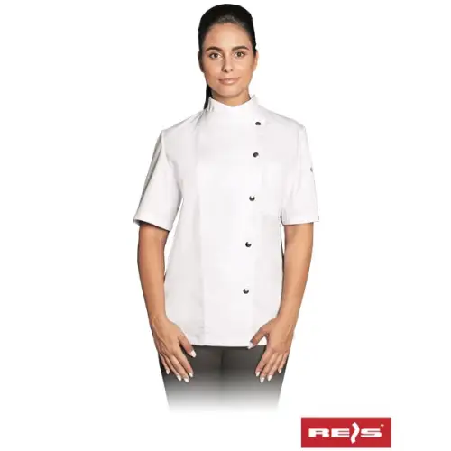 Bluza kucharska damska z krótkim rękawem BCHEF-WOMEN